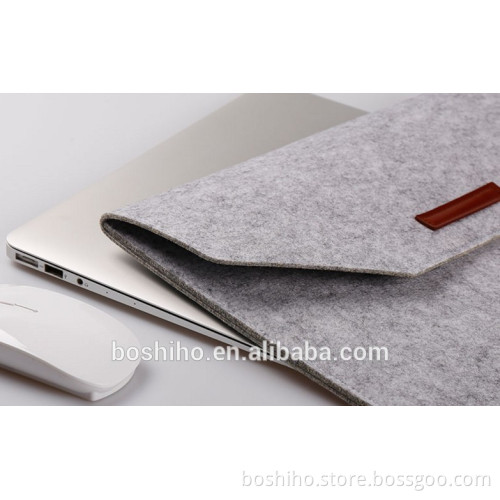 Wholesale OEM Felt Wool Sleeve Elastic Laptop bag case for Apple Macbook air pro